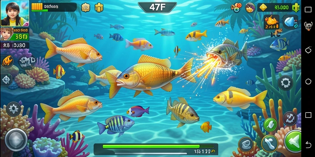 Gameplay seru dalam 47F dengan grafis memukau.