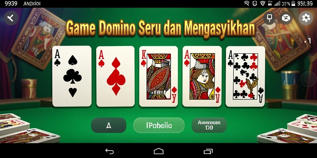 Tampilan gameplay permainan Domino yang menarik dan seru.