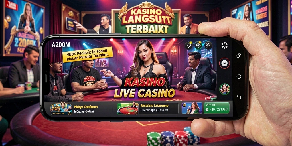 Tampilan gameplay langsung A200M yang mendebarkan dan interaktif.