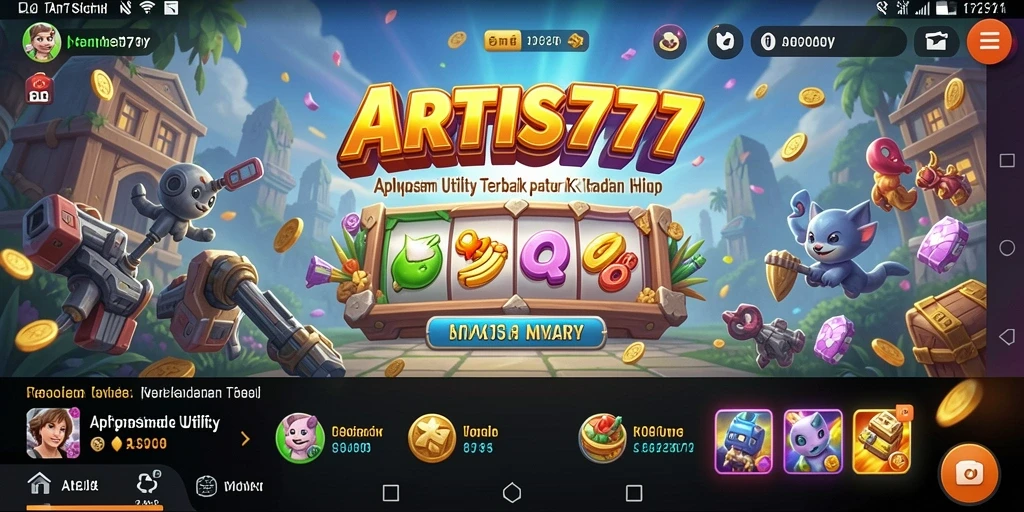 Tampilan antarmuka ARTIS777 yang user-friendly dan intuitif.