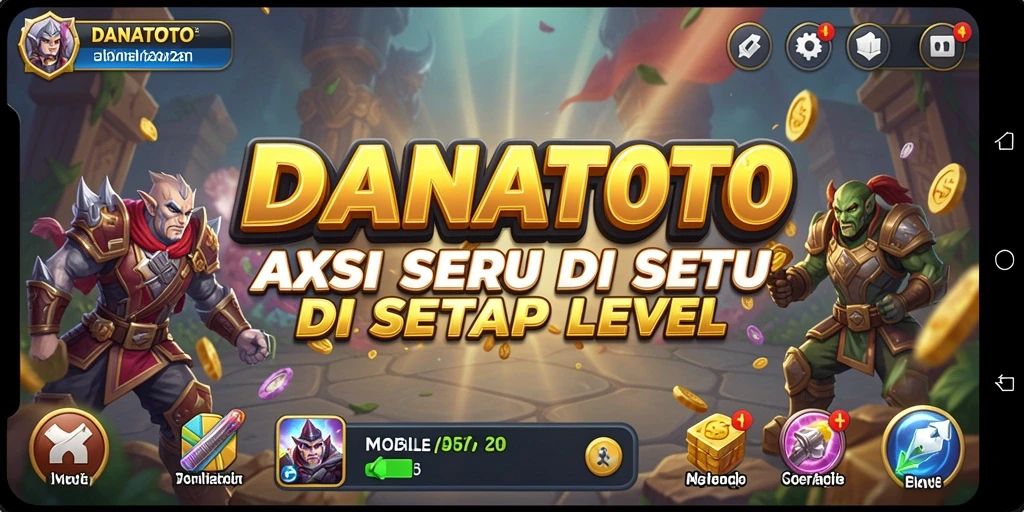 Tampilkan aksi mendebarkan dalam gameplay DANATOTO.
