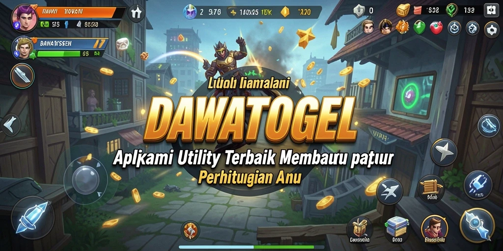Tampilan utama DAWATOGEL yang menampilkan berbagai fitur perhitungan.
