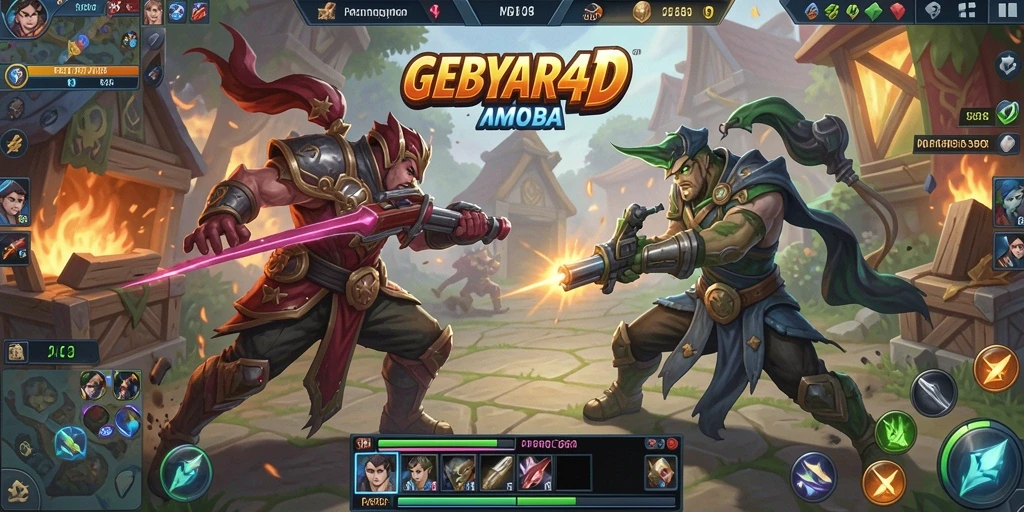 Tampilan seru dalam pertempuran arena GEBYAR4D.
