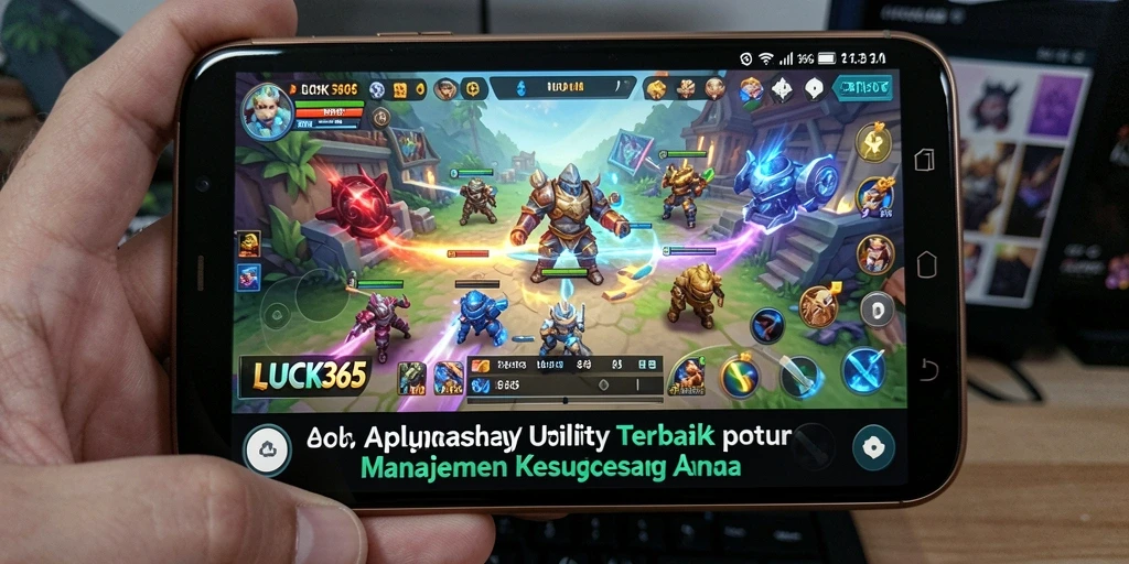 Tampilan antarmuka LUCK365 yang menarik dan mudah digunakan.