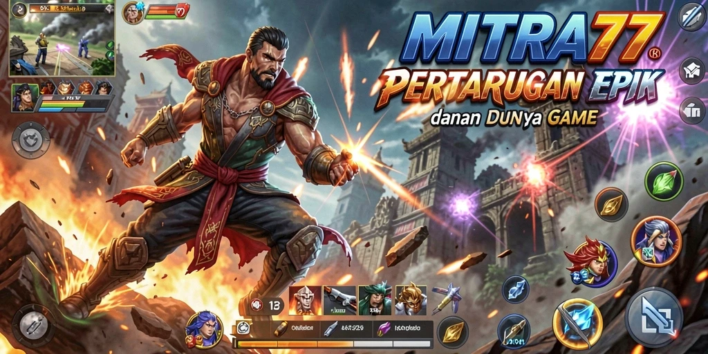 Gameplay seru dengan pertarungan karakter yang menarik.