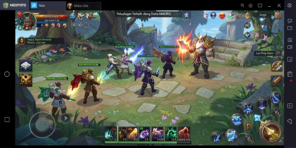 Tampilkan gameplay seru dalam dunia fantasi NEOTOTO.