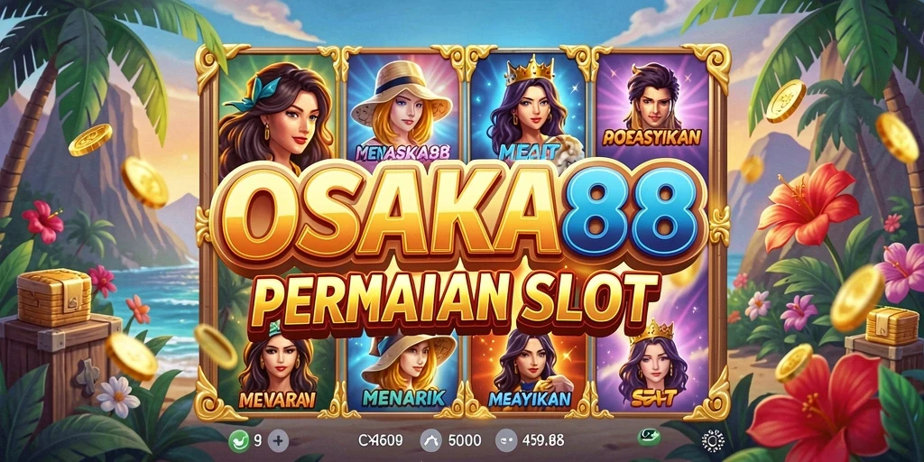 Tampilan gameplay Slot OSAKA88 yang mendebarkan dan penuh warna.