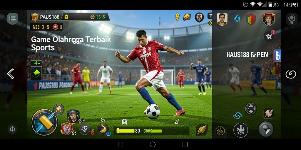 Screenshot utama PAUS188 menampilkan momen seru pertandingan olahraga.