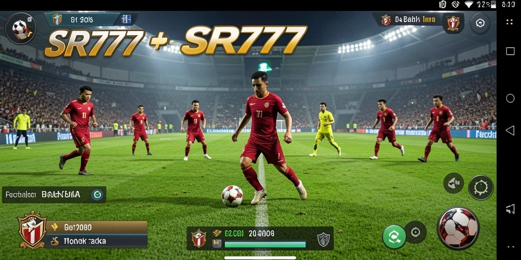 Screenshot gameplay SR777 menampilkan aksi seru di lapangan Football.